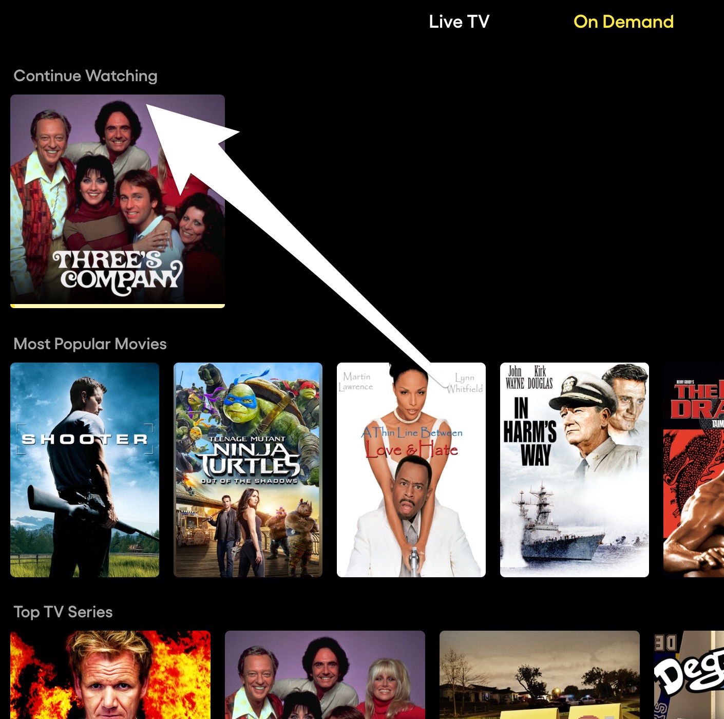 How to Continue Watching an On Demand Title